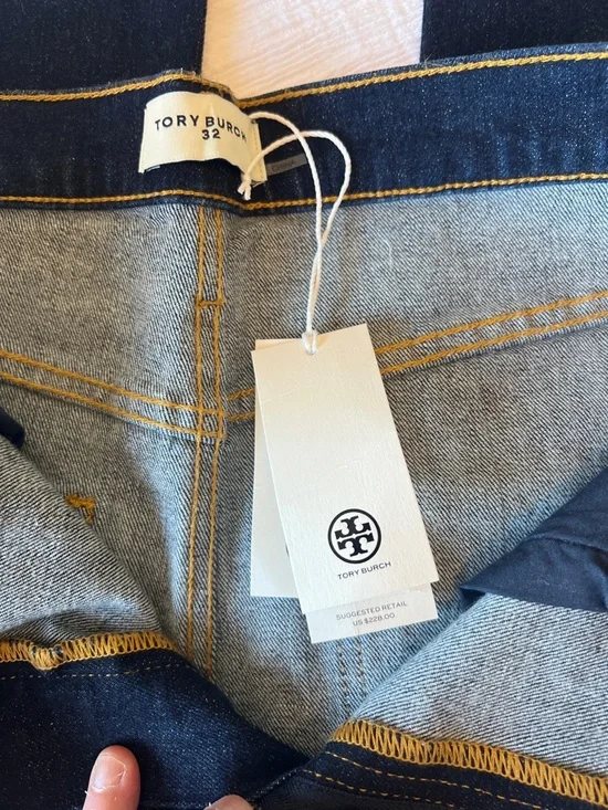 Tory Burch Dark Denim Cropped - Picture 2 of 5